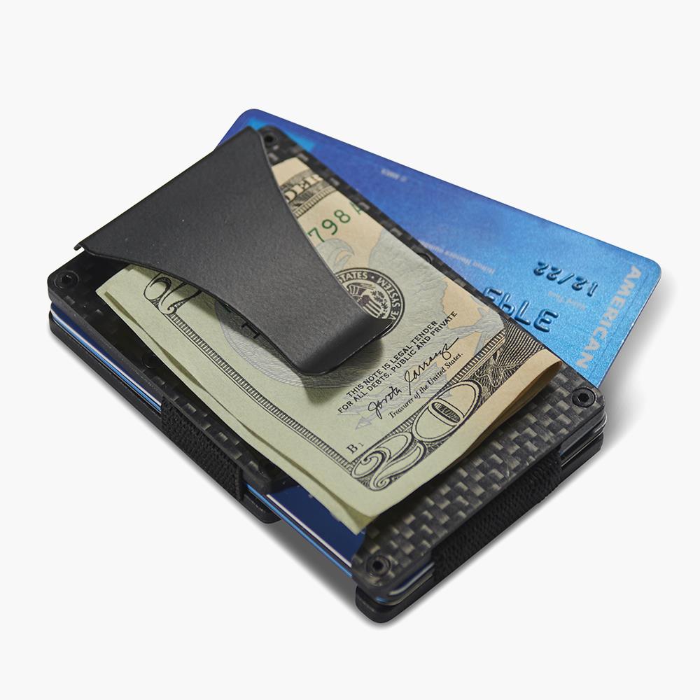 Slim/Lightweight Money Clip/Wallet - Black