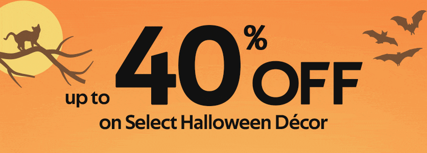 Halloween Décor up to 40% off 
