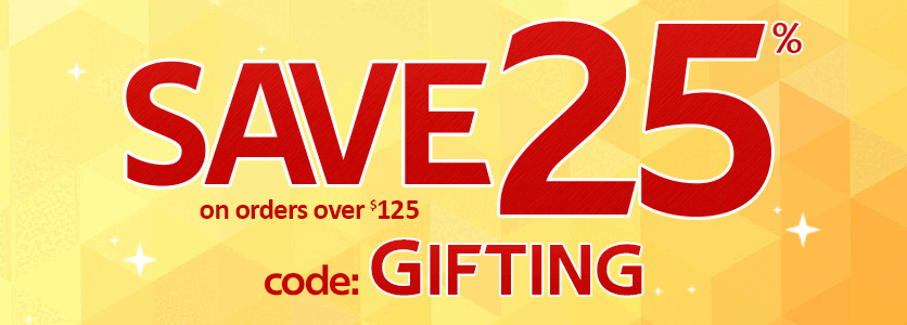 Save 25% on orders over $125 use code GIFTING