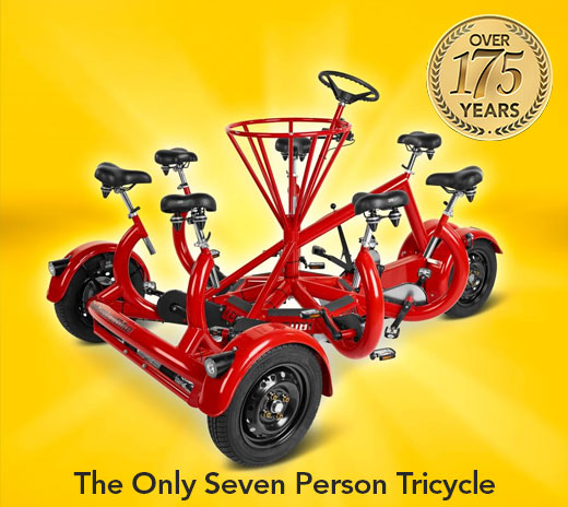 The Only Seven Person Tricycle 