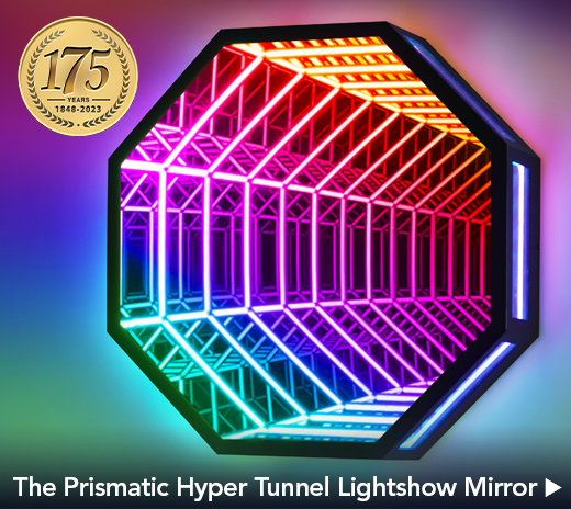 The Prismatic Hyper Tunnel Lightshow Mirror