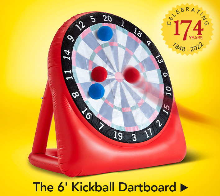 The 6' Kickball Dartboard 