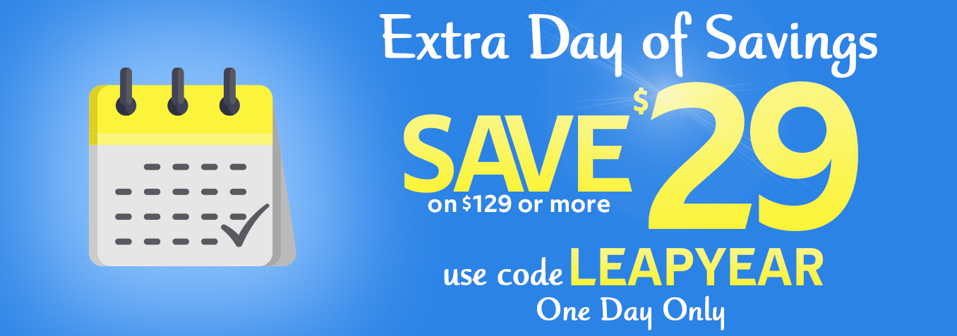 SAVE $29 on $129 or more