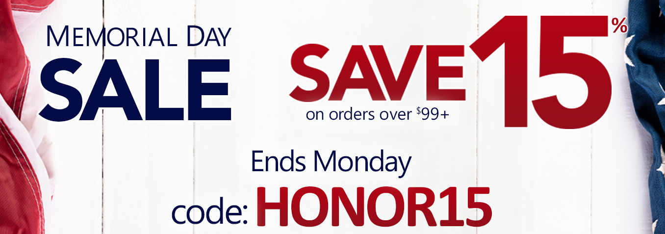 Save 15% on order over $99