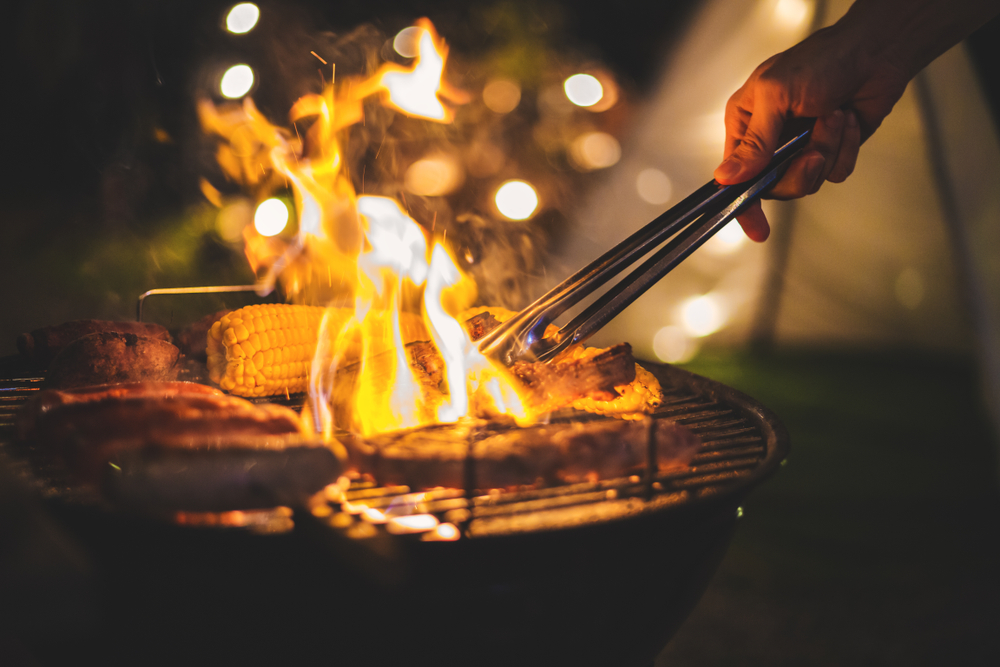 Grilling Meat and Corn