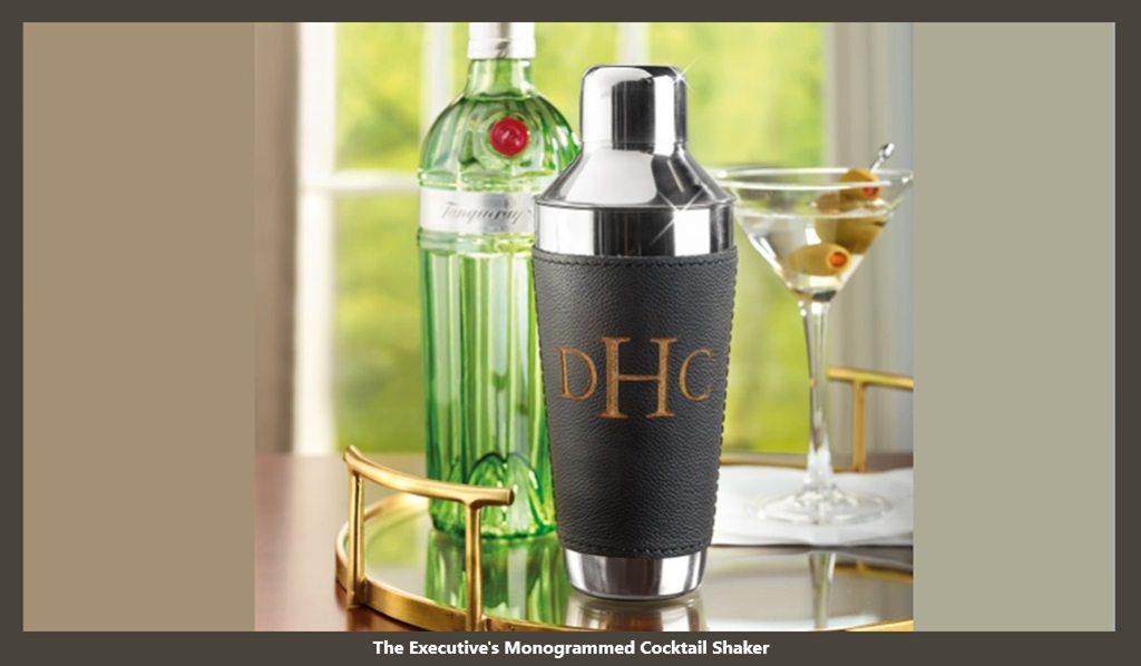 The Executive's Monogrammed Cocktail Shaker