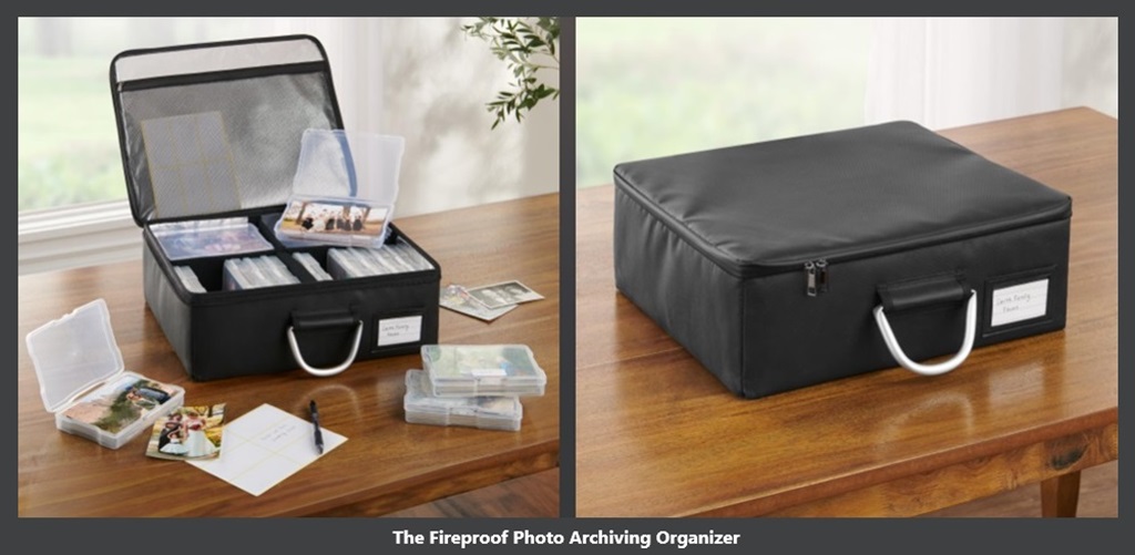 The Fireproof Photo Archiving Organizer