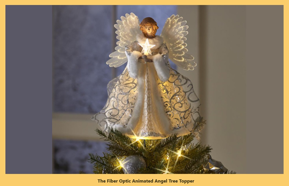 The Fiber Optic Animated Angel Tree Topper