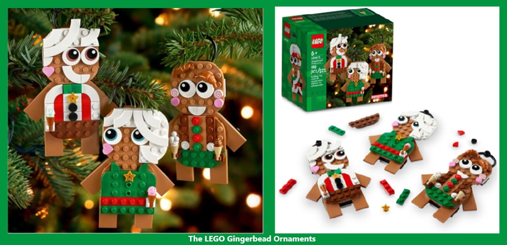 The Lego Gingerbread Ornaments