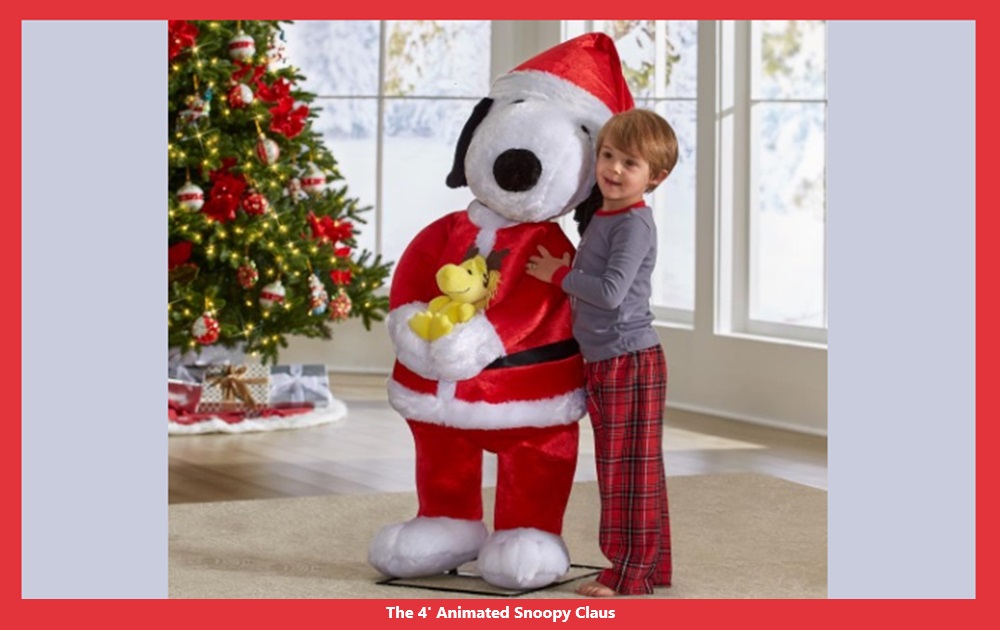 The 4' Animated Snoopy Claus