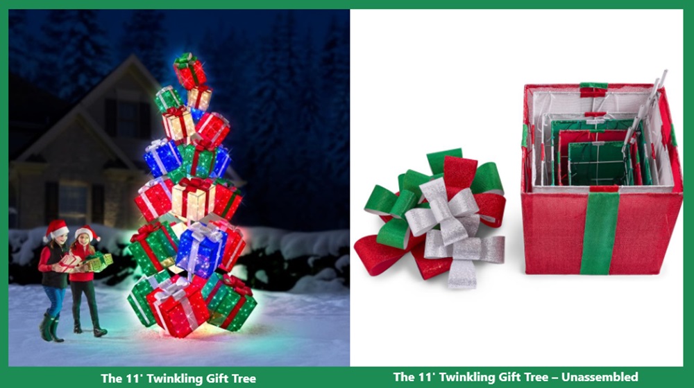 The 11' Twinkling Gift Tree