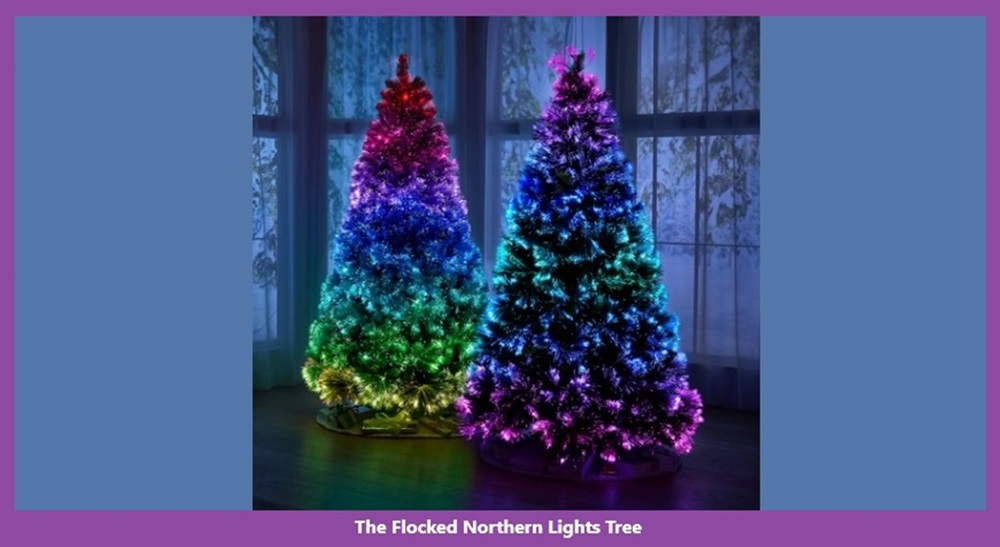 The Flocked Northern Light Tree