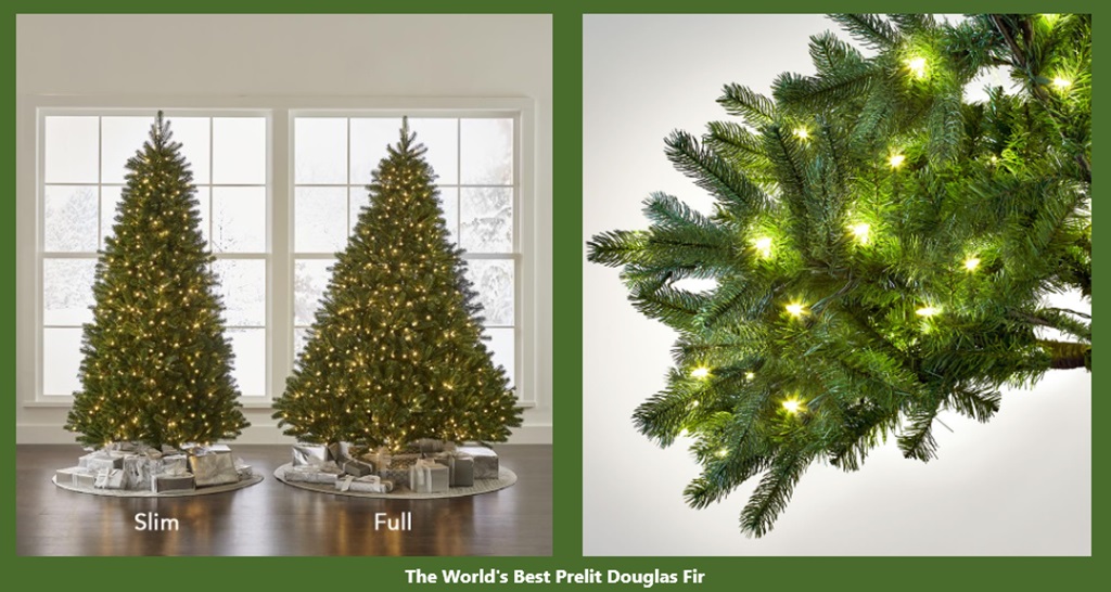 The World's Best Prelit Douglas Fir