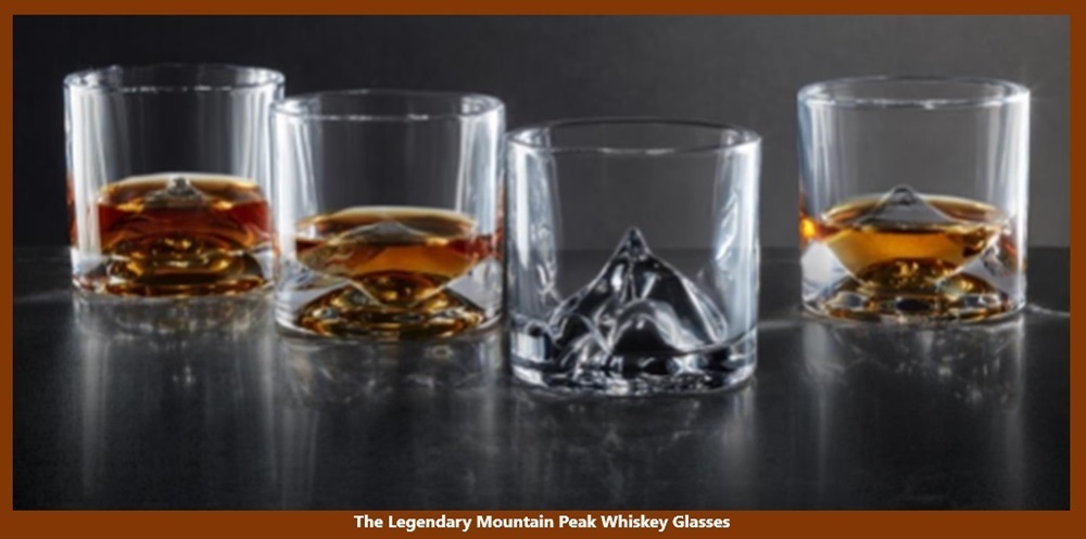 The Legendary Mountain Peak Whiskey Glasses