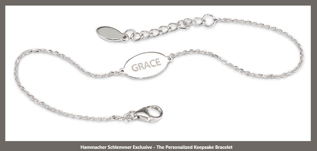 Hammacher Schlemmer Exclusive - The Personalized keepsake Bracelet