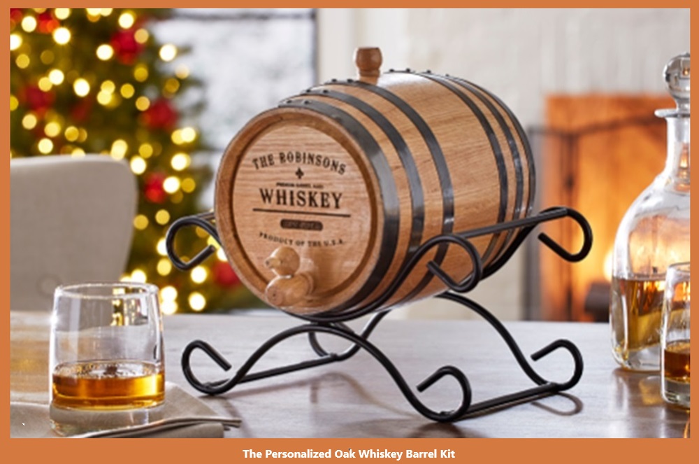 Personalized Oak Whiskey Barrel Kit