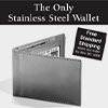 Newspaper ad for The Only Stainless Steel Wallet
